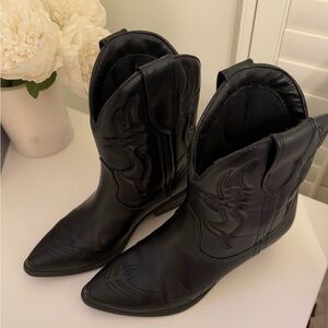 Women’s Cowgirl Boots, Soda Riggings Western Stitched Ankle Pointed Short Boots